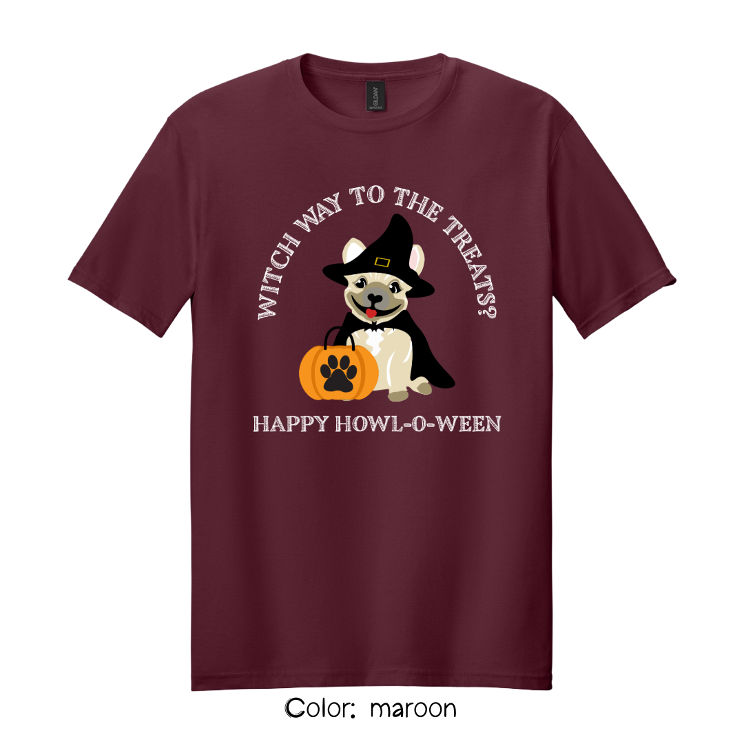 Witch Way to the Treats T-Shirt | Happy Howl-o-ween Tee