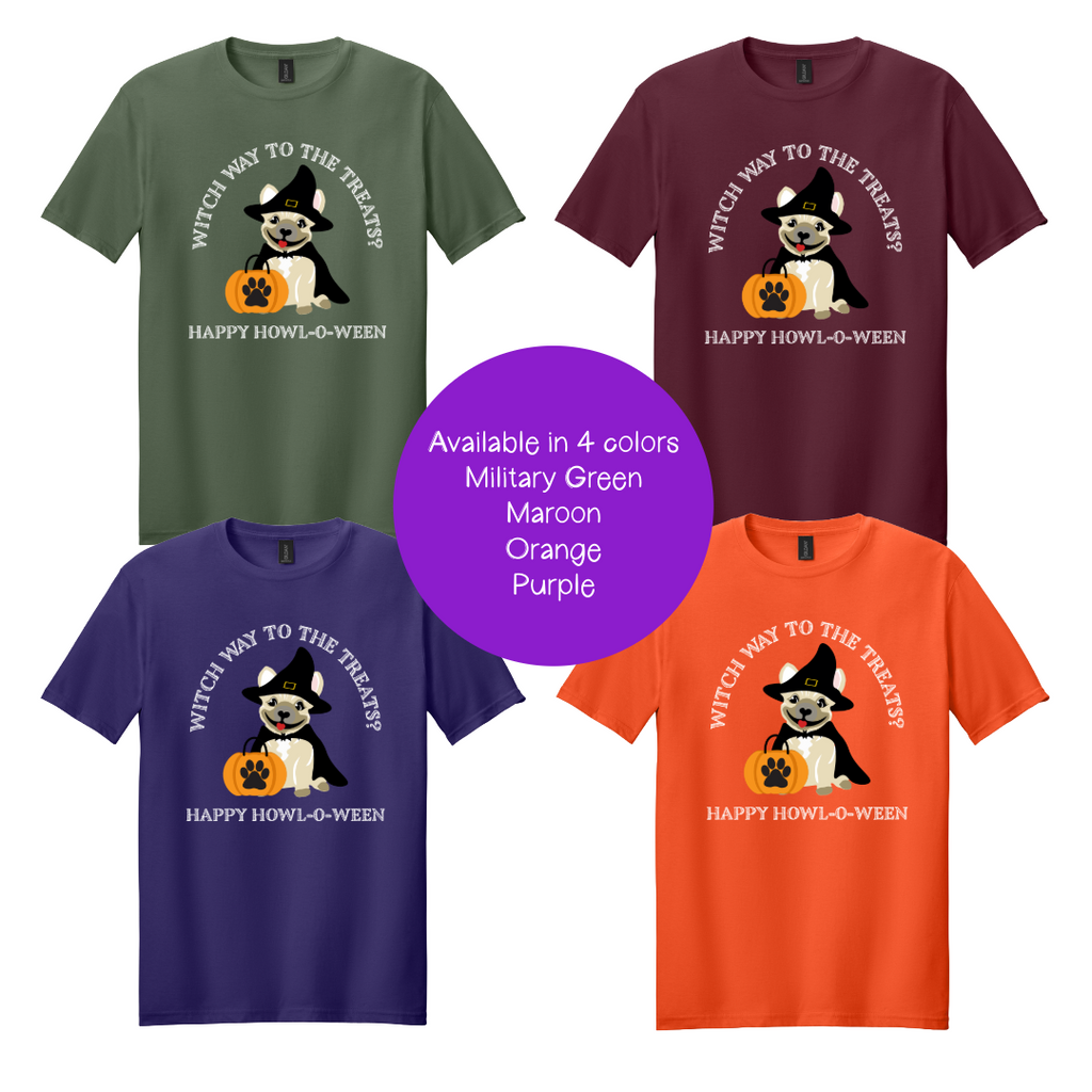 Witch Way to the Treats T-Shirt | Happy Howl-o-ween Tee