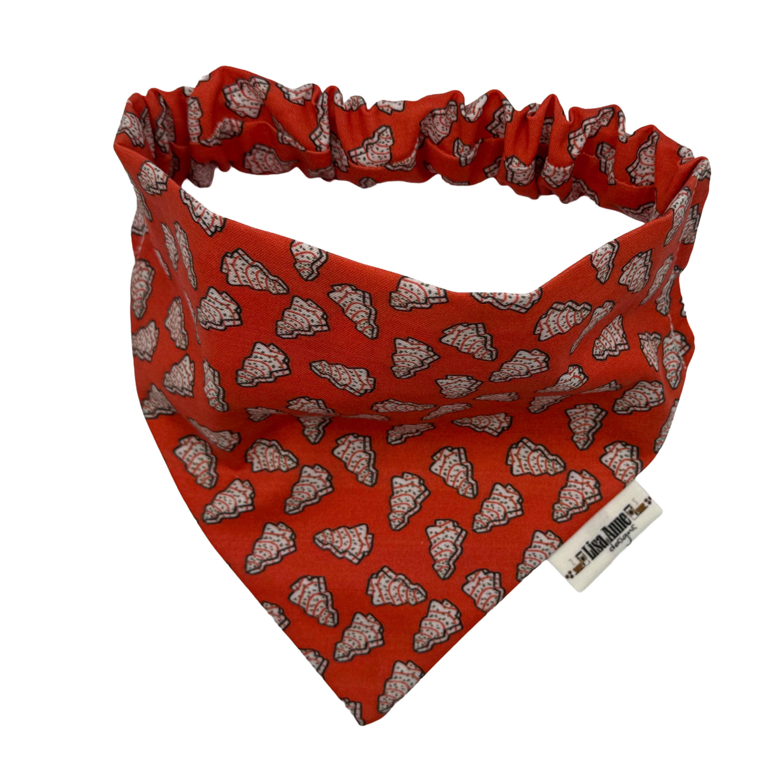 Christmas Cakes -Holiday Treat - LIMITED EDITION — Scrunchie Style Slip-On Pet Bandana