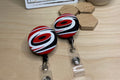 Hurricanes Fabric Badge Reel: Teacher ID Holder, Hockey Mom