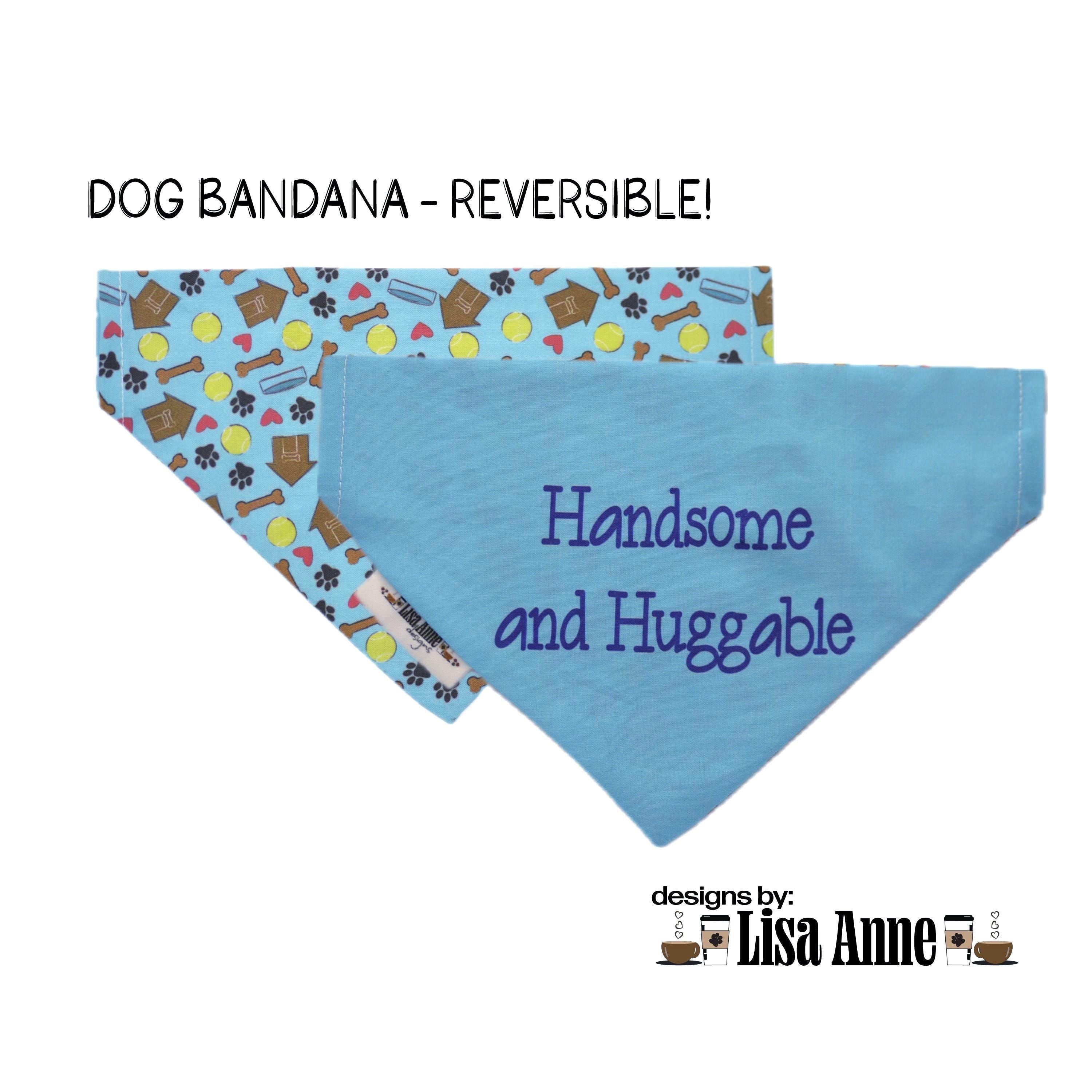 Reversible Dog Bandana | Over-the-Collar Pet Scarf Exclusive Print