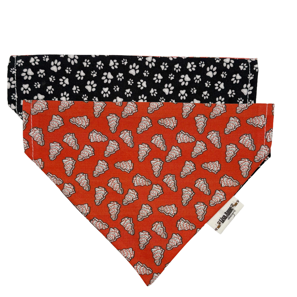 Christmas Cakes / Holiday Treats (Paw Print Reverse) LIMITED EDITION — Over-the-Collar, Reversible